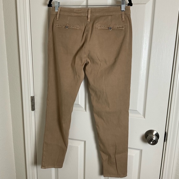 Ag Adriano Goldschmied Womens Khaki Pants tailored Trousers Size 28R - Picture 10 of 13